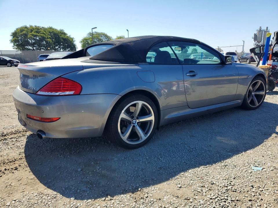 2008 BMW 6 series VIN WBAEB53518CX62605 COPART salvage auction — MINOR DENT/SCRATCHES, Ca - Dis/Dlr/Exp Only Clean Title, sold $375 on 2026-07-31 (photo 3)