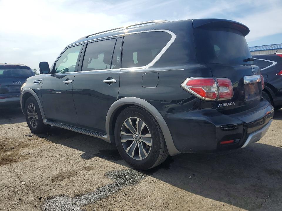 2017 Nissan Armada VIN JN8AY2NCXH9502876 COPART salvage auction — MINOR DENT/SCRATCHES, Pa - Cert Of Title, sold $4,100 on 2026-07-31 (photo 2)