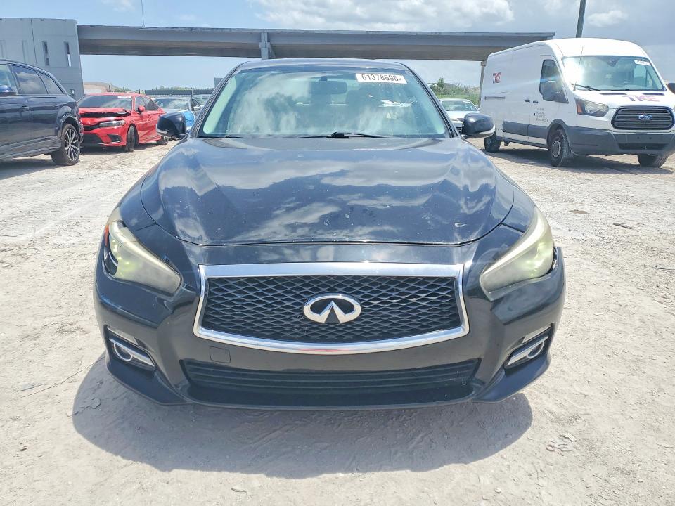 2014 Infiniti Q50 VIN JN1BV7APXEM674349 COPART salvage auction — FRONT END, FL - CERTIFICATE OF TITLE, sold $700 on 2026-07-28 (photo 5)