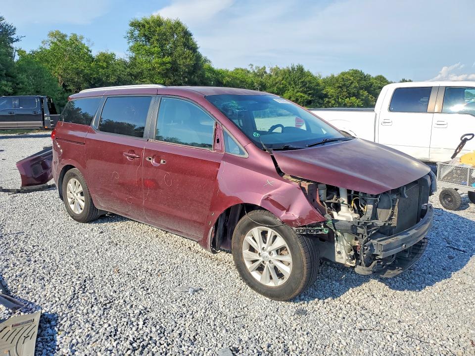 2016 Kia SEDONA VIN KNDMB5C18G6216392 COPART salvage auction — FRONT END, Tx - Salvage Vehicle Title, sold $725 on 2026-07-20 (photo 4)