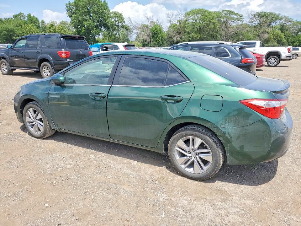 2015 Toyota Corolla VIN 5YFBPRHE4FP184091 COPART salvage auction — HAIL, Ia - Cert Of Title-Salvage Title, sold $80 on 2026-07-24 (photo 2)