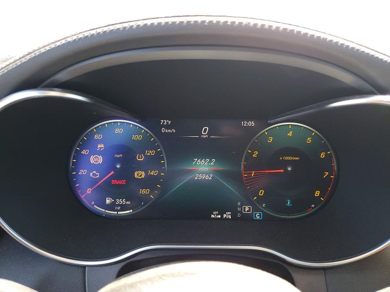 2023 Mercedes-benz C-klasse VIN W1KWJ8DB4PG119730 COPART salvage auction — FRONT END, Ca - Salvage Certificate, sold $3,000 on 2026-07-29 (photo 9)
