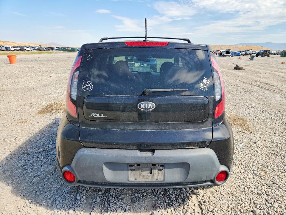 2014 Kia Soul VIN KNDJN2A27E7110513 COPART salvage auction — MINOR DENT/SCRATCHES, Ut - Certificate Of Title, sold $1,200 on 2026-07-31 (photo 6)