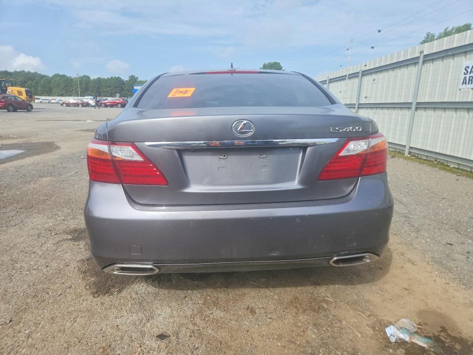 2012 Lexus Ls VIN JTHBL5EF9C5109458 COPART salvage auction — WATER/FLOOD, La - Cert Of Title-Salvage Flood, sold $25 on 2026-07-30 (photo 6)