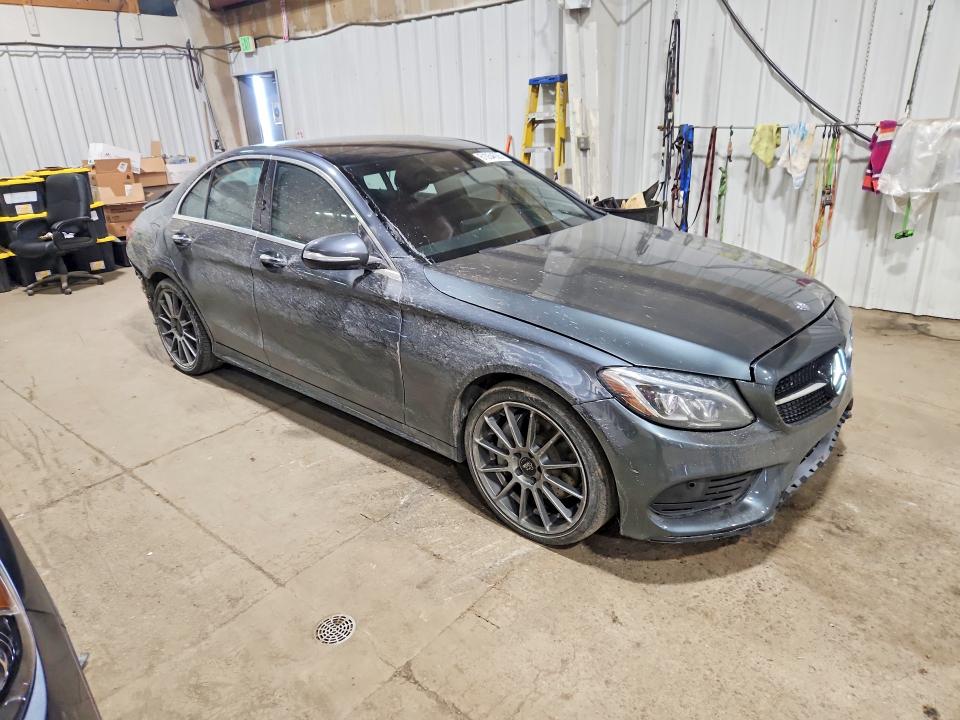 2015 Mercedes-benz C-klasse VIN 55SWF4KB3FU007936 COPART salvage auction — REAR END, Ak - Cert Of Veh Title-Reconstructe, sold $2,100 on 2026-07-21 (photo 4)