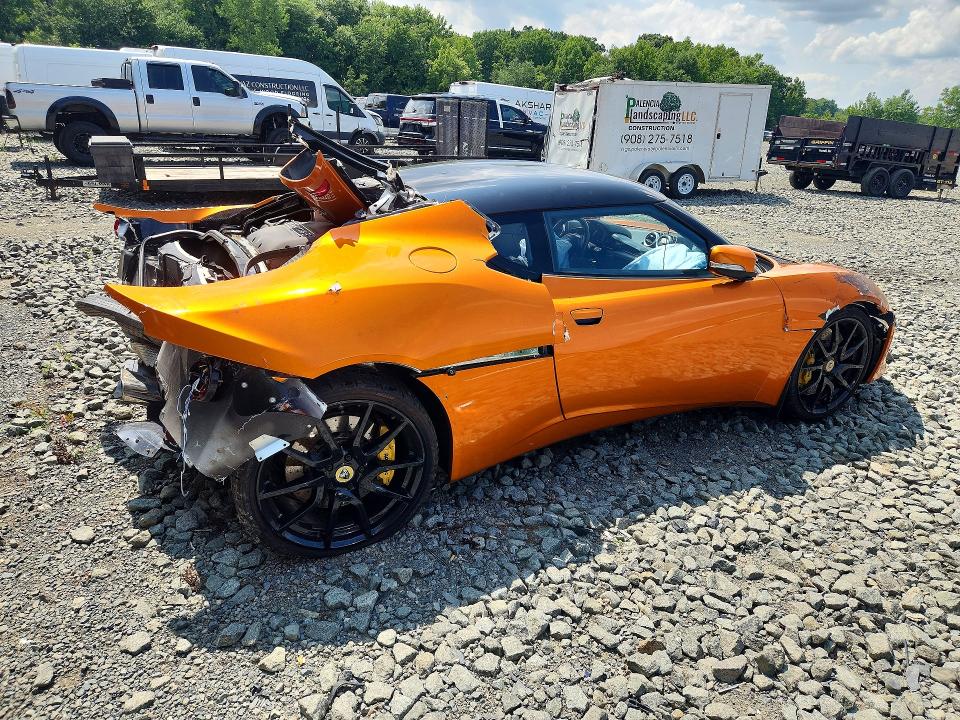 2018 Lotus Evora VIN SCCLMDVNXJHA10486 COPART salvage auction — REAR END, Nj - Cert Of Title-Salvage, sold $16,600 on 2026-08-12 (photo 3)
