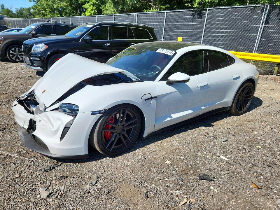 2021 Porsche Taycan VIN WP0AB2Y19MSA42204 — COPART salvage auction photo