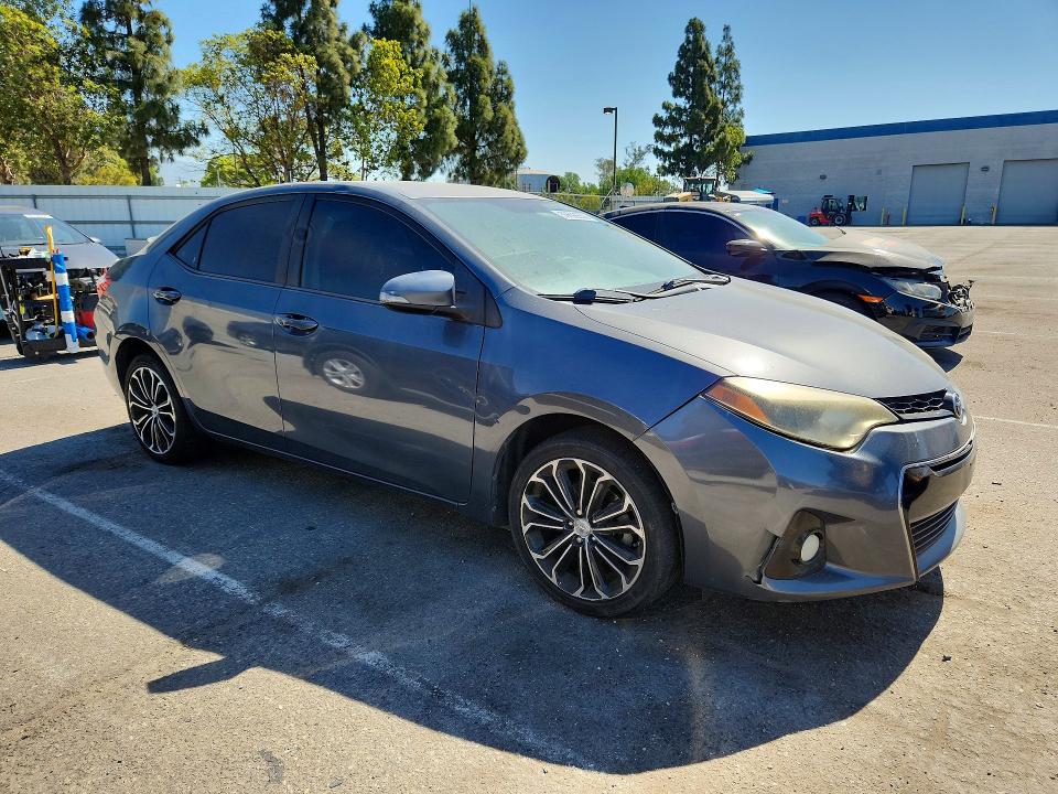 2014 Toyota Corolla VIN 5YFBURHE1EP125894 COPART salvage auction — REAR END, CA - DIS/DLR/EXP ONLY CLEAN TITLE, sold $2,550 on 2026-07-09 (photo 4)