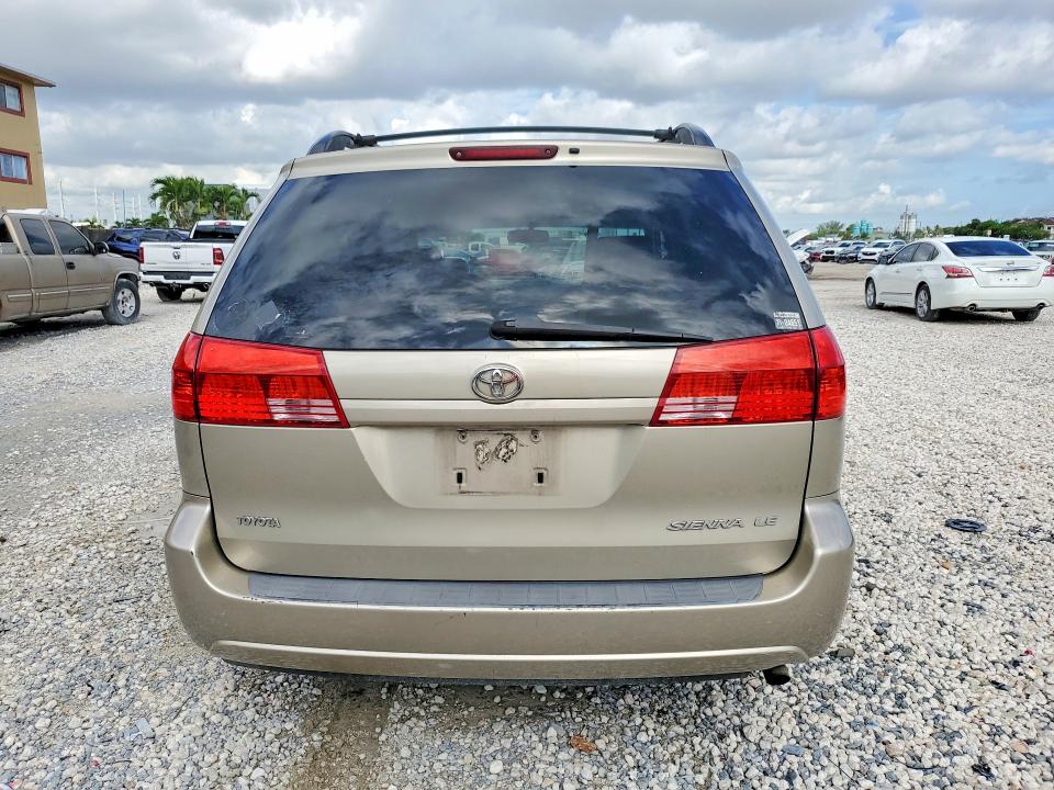 2004 Toyota Sienna VIN 5TDZA23C74S025261 COPART salvage auction — SIDE, Fl - Cert Of Title Slvg Rebuildable, sold $400 on 2026-07-28 (photo 6)