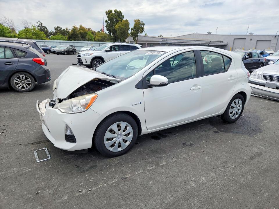 2013 Toyota Prius VIN JTDKDTB35D1046297 COPART salvage auction — FRONT END, Ca - Salvage Certificate, sold $2,350 on 2026-07-27 (photo 1)
