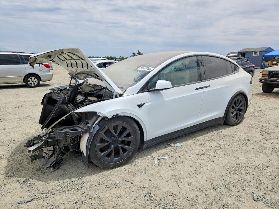 2024 Tesla Model x VIN 7SAXCBE58RF440202 COPART salvage auction — FRONT END, CA - SALVAGE CERTIFICATE, sold $15,800 on 2026-07-23 (photo 1)