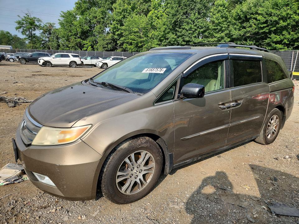 2012 Honda Odyssey VIN 5FNRL5H65CB095780 COPART salvage auction — FRONT END, MD - CERTIFICATE OF TITLE, sold $675 on 2026-07-24 (photo 1)