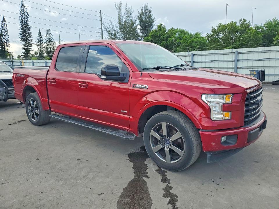2017 Ford F-150 VIN 1FTEW1CG1HFB74011 COPART salvage auction — DAMAGE HISTORY, Salvage Title, sold $13,000 on 2026-07-15 (photo 4)