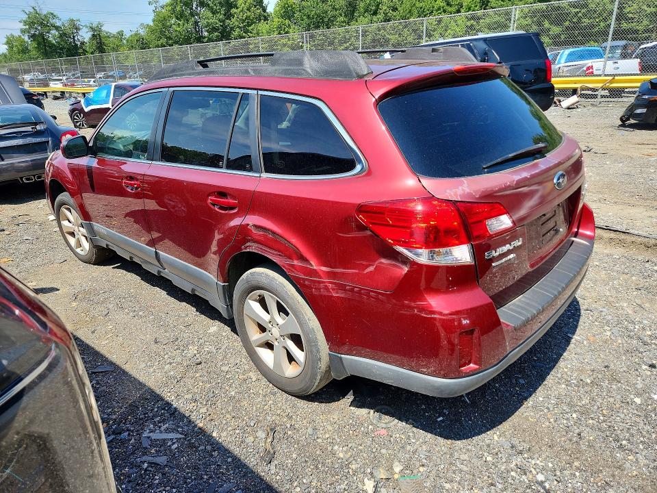 2013 Subaru Outback VIN 4S4BRBCC2D3283775 COPART salvage auction — REAR END, VA - CERTIFICATE OF TITLE, sold $575 on 2026-07-28 (photo 2)