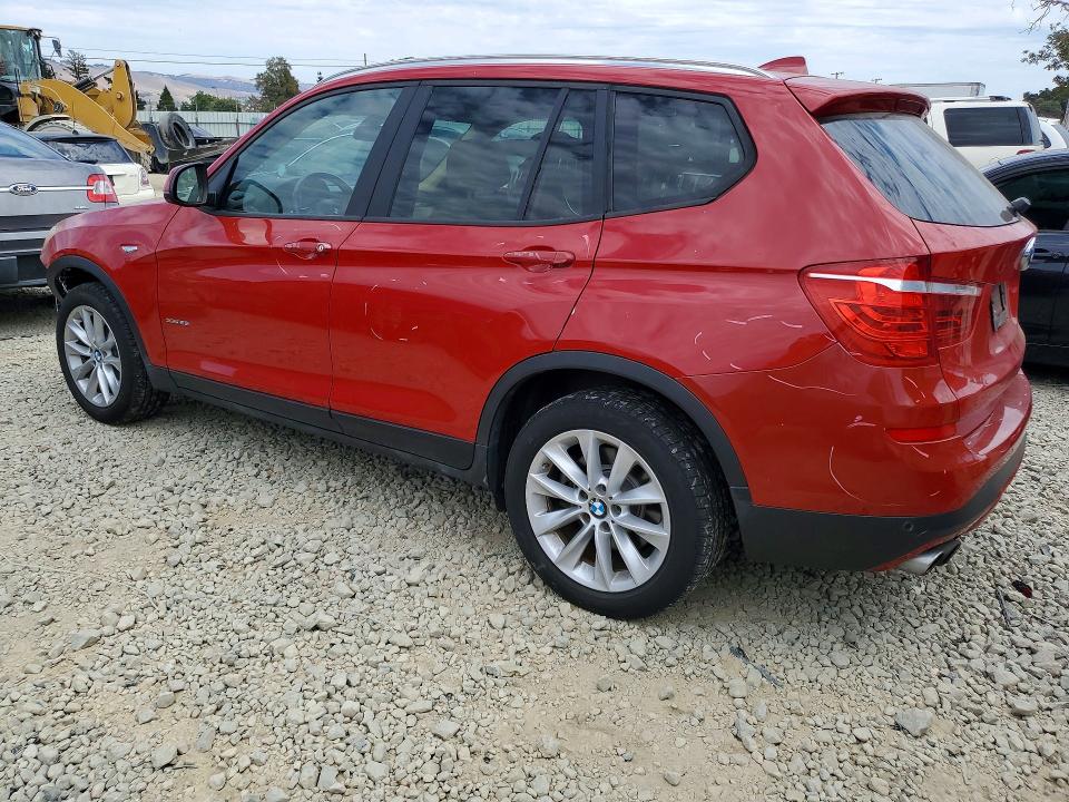 2016 BMW X3 VIN 5UXWX9C58G0D63546 COPART salvage auction — FRONT END, CA - SALVAGE CERTIFICATE, sold $1,750 on 2026-07-28 (photo 2)
