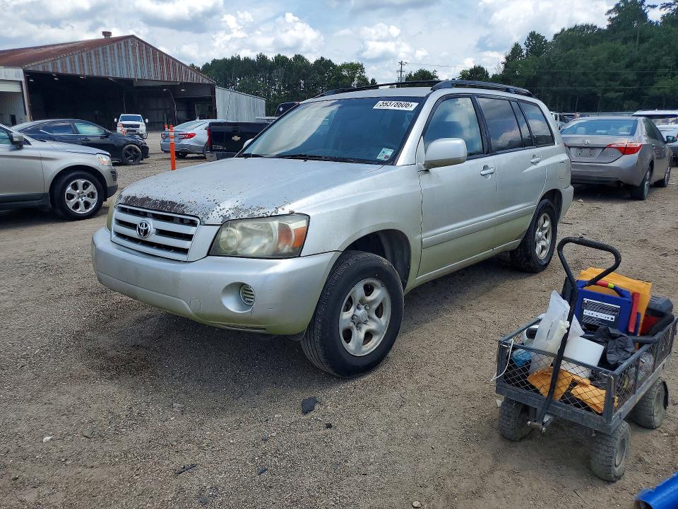 2006 Toyota Highlander VIN JTEGD21A560142970 COPART salvage auction — REAR END, LA - CERT OF TITLE-RECONSTRUCTED, sold $725 on 2026-07-17 (photo 1)