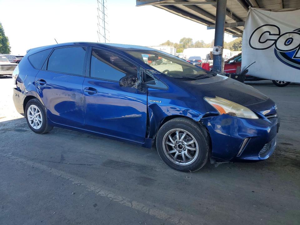 2012 Toyota Prius v VIN JTDZN3EUXC3133180 COPART salvage auction — FRONT END, CA - SALVAGE CERTIFICATE, sold $1,000 on 2026-07-28 (photo 4)
