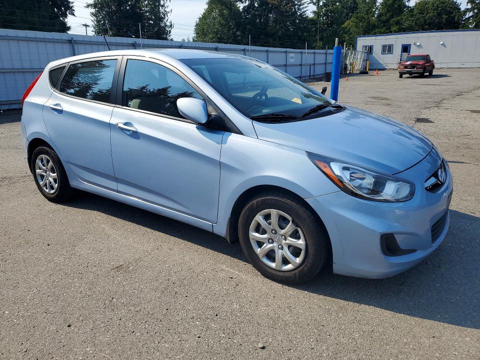 2013 Hyundai Accent VIN KMHCT5AEXDU126226 COPART salvage auction — FRONT END, Wa - Bill Of Sale, sold $2,000 on 2026-07-27 (photo 4)