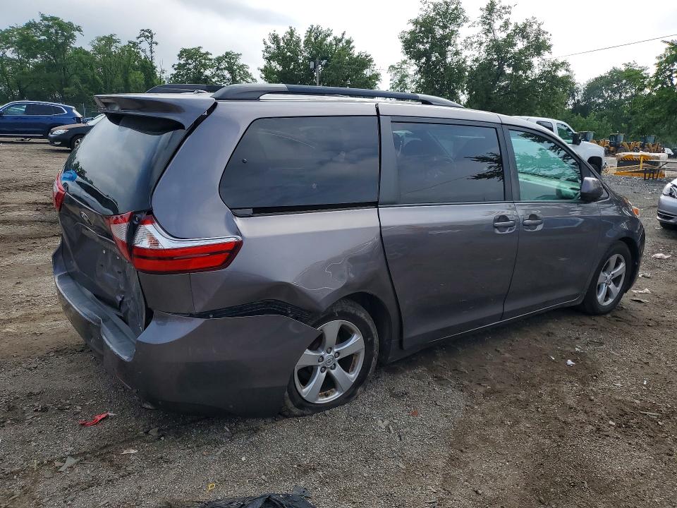 2015 Toyota VIN 5TDKK3DC0FS555318 COPART salvage auction — REAR END, Salvage Title, sold $1,050 on 2026-07-30 (photo 3)