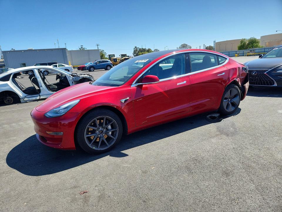 2018 Tesla Model 3 VIN 5YJ3E1EB6JF104770 COPART salvage auction — SIDE, Ca - Salvage Certificate, sold $350 on 2026-07-27 (photo 1)