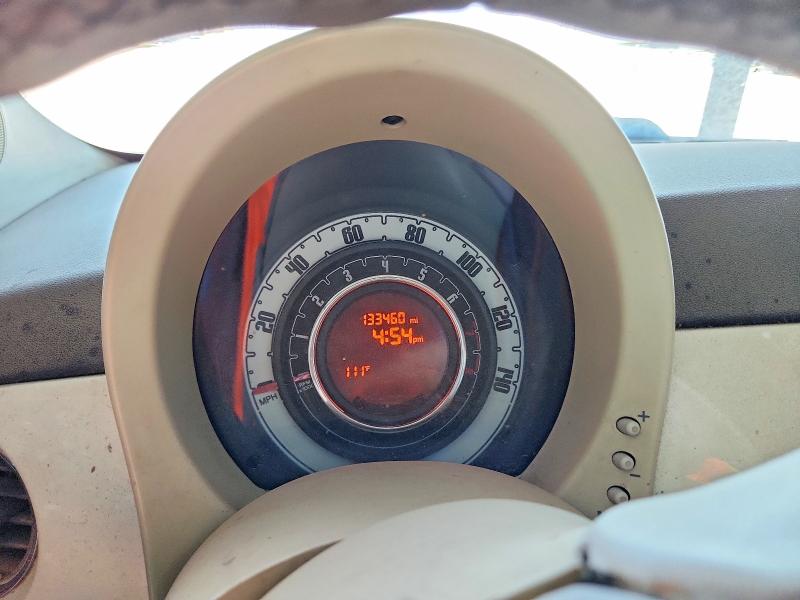 2012 Fiat 500 VIN 3C3CFFAR3CT343649 COPART salvage auction — NORMAL WEAR, AZ - CERTIFICATE OF TITLE, sold $475 on 2026-07-29 (photo 9)