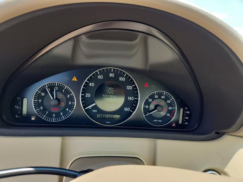 2009 Mercedes-benz Clk-klasse VIN WDBTJ56H39F266464 COPART salvage auction — WATER/FLOOD, Nj - Cert Of Title-Salvage Flood, sold $350 on 2026-08-17 (photo 9)