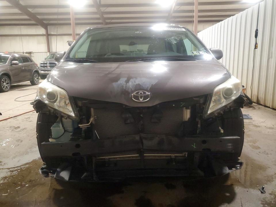 2013 Toyota Sienna VIN 5TDJK3DC8DS069719 COPART salvage auction — FRONT END, PA - CERTIFICATE OF SALVAGE, sold $1,950 on 2026-07-24 (photo 5)