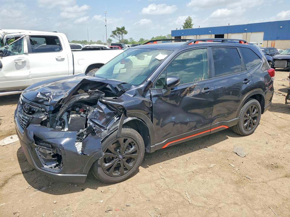 2019 Subaru Forester VIN JF2SKAPCXKH473421 COPART salvage auction — FRONT END, Mi - Certificate Of Title, sold $5,200 on 2026-07-17 (photo 1)