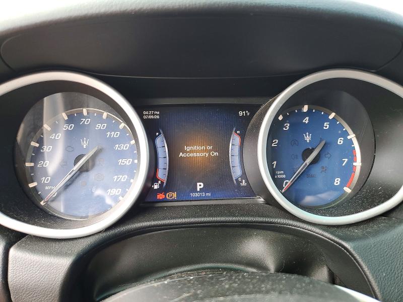 2016 Maserati Ghibli VIN ZAM57RTA6G1181115 COPART salvage auction — MECHANICAL, Ct - Certificate Of Title, sold $1,200 on 2026-07-27 (photo 9)