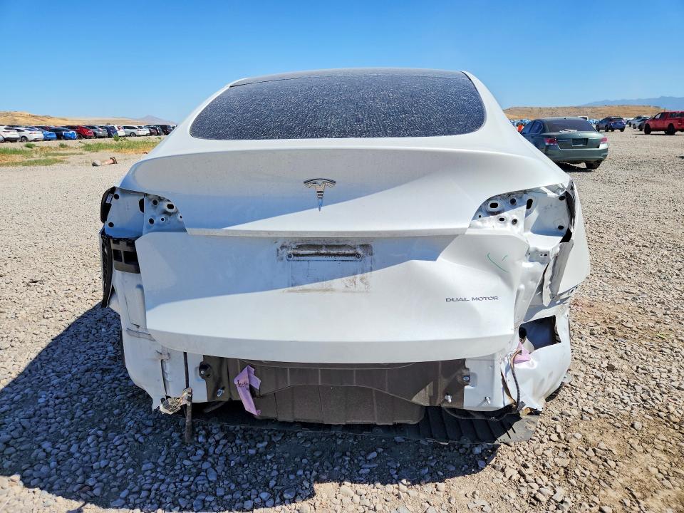 2022 Tesla Model y VIN 7SAYGDEE1NF523145 COPART salvage auction — REAR END, Ut - Salvage Certificate, sold $12,000 on 2026-07-28 (photo 6)
