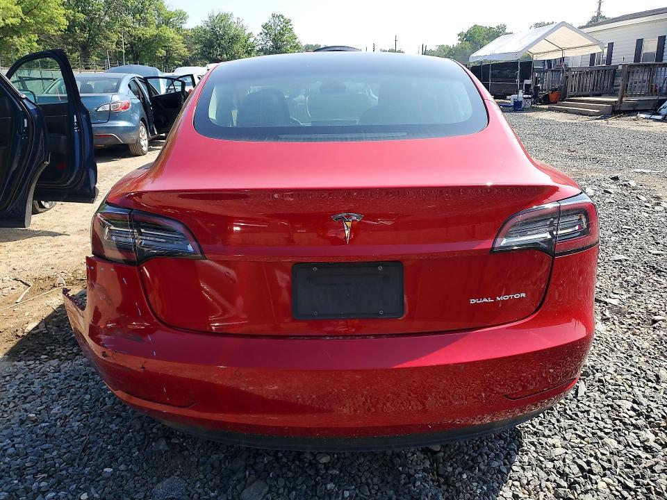 2022 Tesla Model 3 VIN 5YJ3E1EB4NF285776 COPART salvage auction — REAR END, Md - Cert Of Salvage < 75% Damage, sold $5,450 on 2026-07-19 (photo 6)