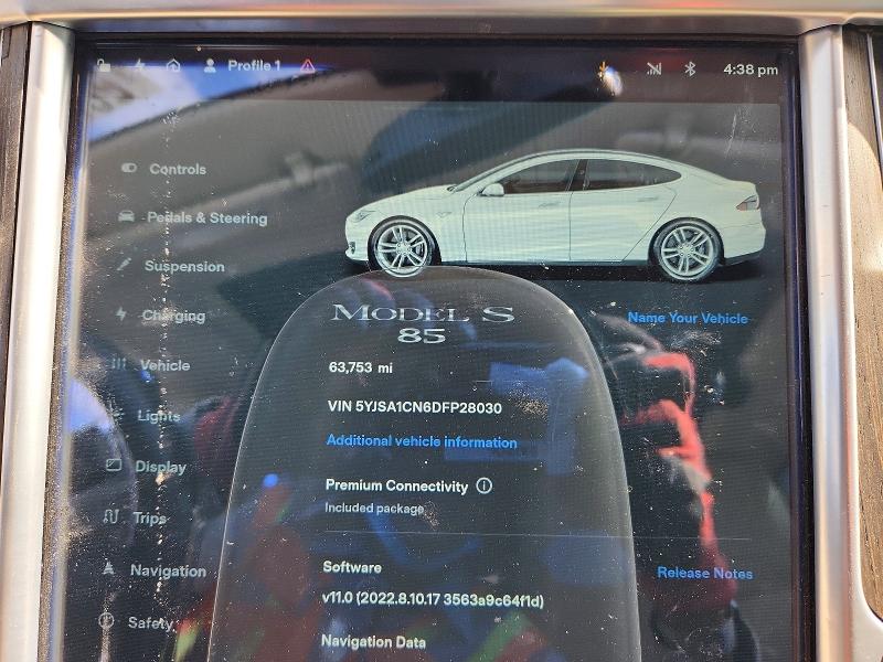 2013 Tesla Model s VIN 5YJSA1CN6DFP28030 COPART salvage auction — SIDE, Ca - Salvage Certificate, sold $2,600 on 2026-07-17 (photo 9)