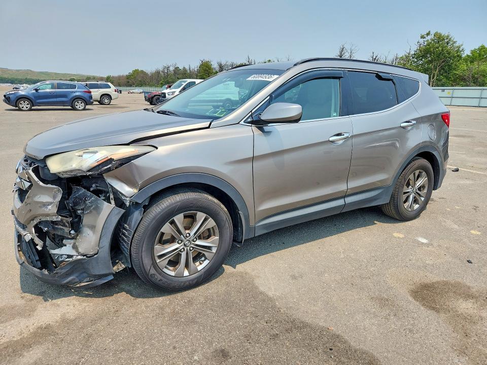 2013 Hyundai Santa fe VIN 5XYZUDLB4DG087451 COPART salvage auction — FRONT END, Ny - Mv-907A Salvage Certificate, sold $80 on 2026-07-29 (photo 1)