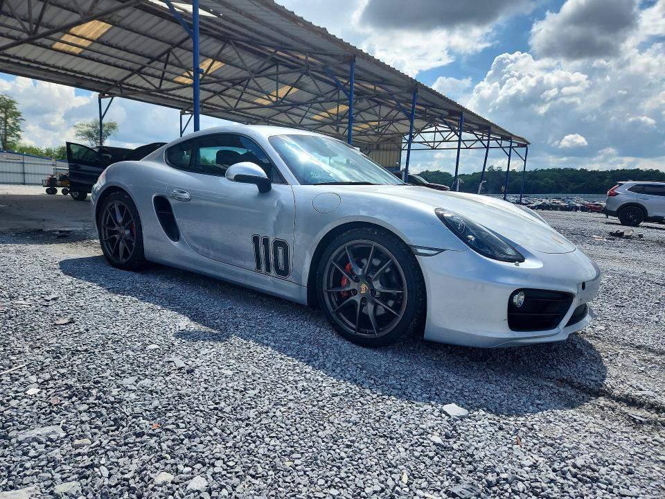 2014 Porsche Cayman VIN WP0AB2A89EK191721 COPART salvage auction — SIDE, Ga - Cert Of Title-Salvage, sold $15,200 on 2026-08-10 (photo 4)