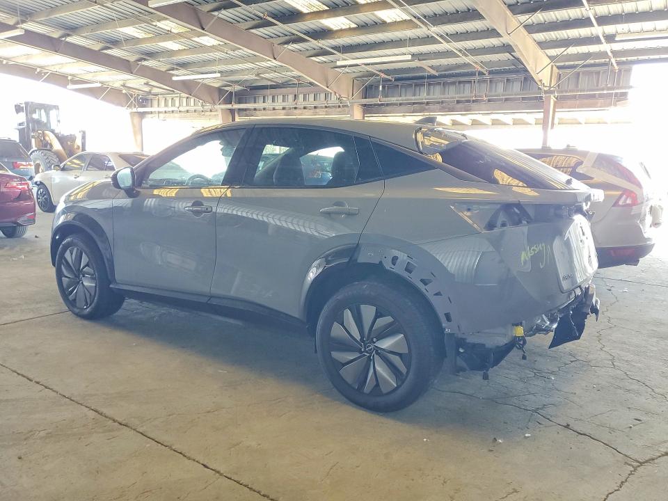 2025 Nissan Ariya VIN JN8CF0BF0SM768865 COPART salvage auction — REAR END, Ca - Salvage Certificate, sold $8,600 on 2026-08-24 (photo 2)