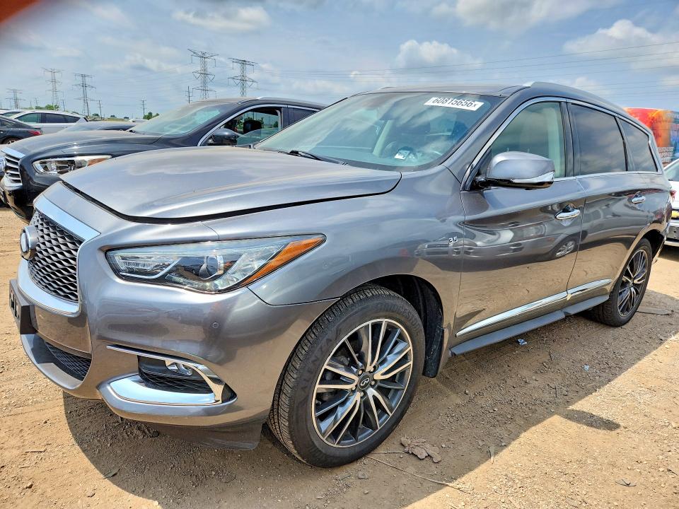 2018 Infiniti Qx60 VIN 5N1DL0MM5JC507266 COPART salvage auction — REAR END, Il - Certificate Of Title, sold $2,750 on 2026-07-23 (photo 1)