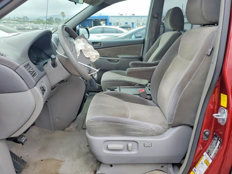 2010 Toyota Sienna VIN 5TDKK4CC3AS318242 COPART salvage auction — FRONT END, CA - SALVAGE CERTIFICATE, sold $550 on 2026-07-15 (photo 7)