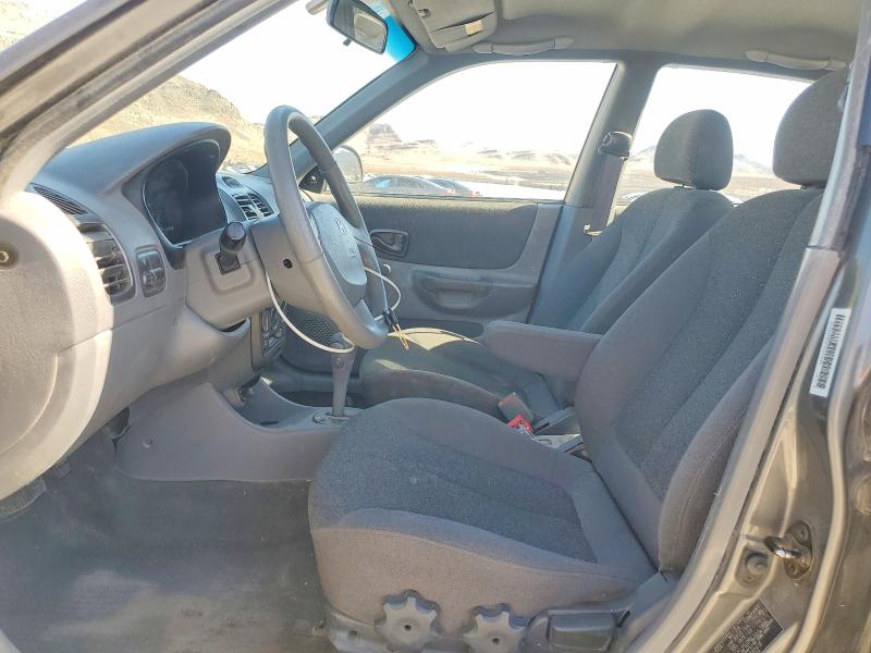 2002 Hyundai Accent VIN KMHCG45C92U395418 COPART salvage auction — FRONT END, Nv - Salvage Title, sold $500 on 2026-07-27 (photo 7)
