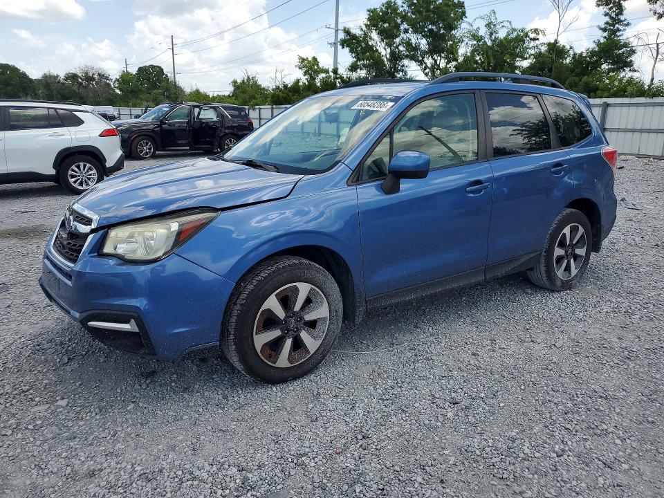 2018 Subaru Forester VIN JF2SJAGCXJH410613 COPART salvage auction — FRONT END, Fl - Cert Of Title Slvg Rebuildable, sold $2,900 on 2026-07-17 (photo 1)