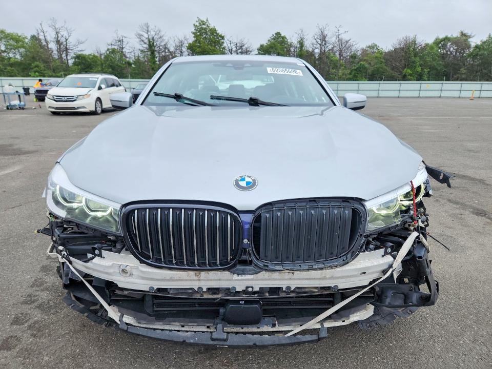 2018 BMW 7er VIN WBA7E4C59JGV28091 COPART salvage auction — FRONT END, Ny - Mv-907A Salvage Certificate, sold $80 on 2026-07-27 (photo 5)