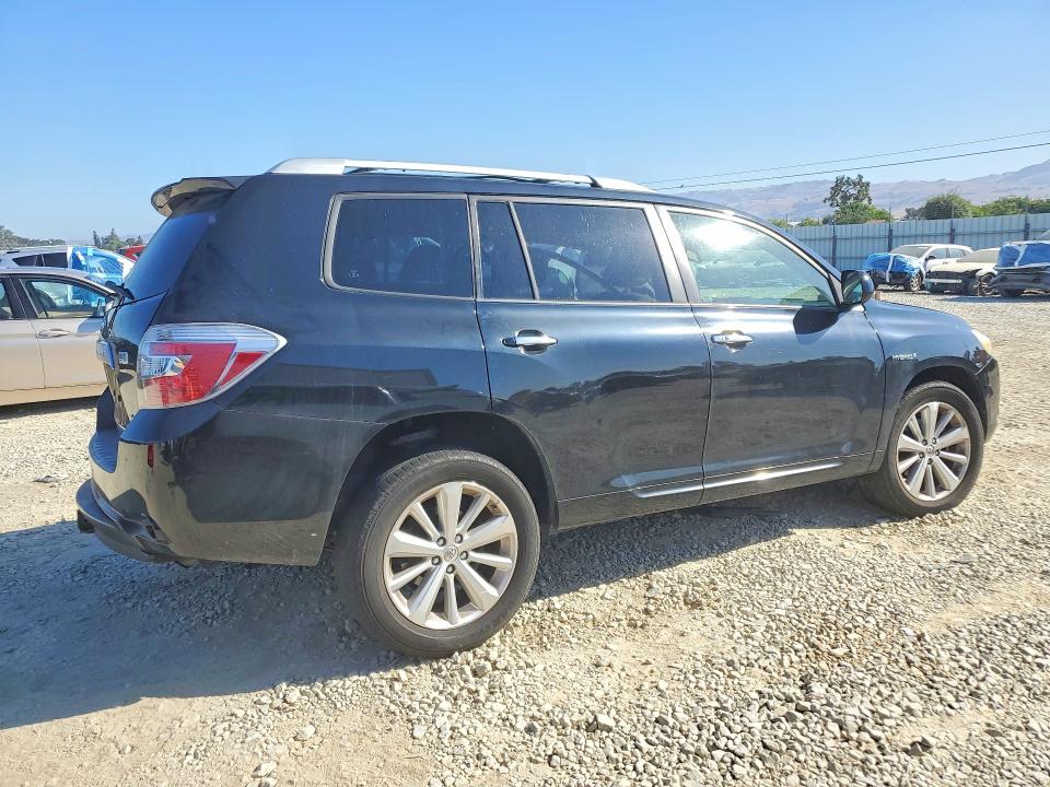 2009 Toyota Highlander hybrid VIN JTEEW44A492031828 COPART salvage auction — FRONT END, CA - SALVAGE CERTIFICATE, sold $850 on 2026-07-28 (photo 3)