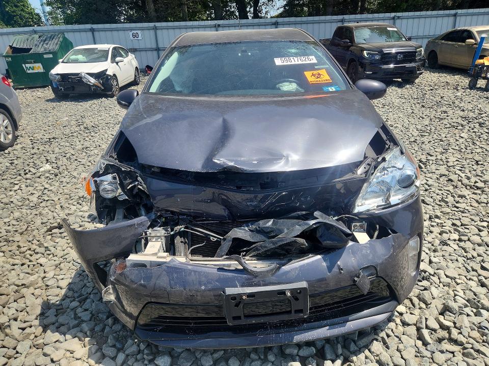 2013 Toyota Prius VIN JTDKN3DU3D1637389 COPART salvage auction — FRONT END, Nj - Cert Of Title-Salvage, sold $1,200 on 2026-07-13 (photo 5)