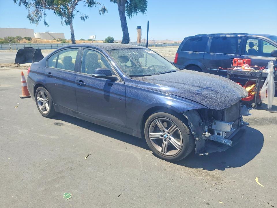 2013 BMW 3er VIN WBA3B1C59DK128264 COPART salvage auction — FRONT END, CA - SALVAGE CERTIFICATE, sold $60 on 2026-07-27 (photo 4)