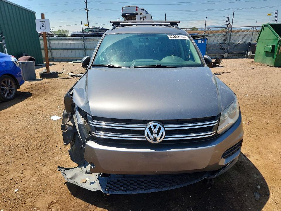 2015 Volkswagen Tiguan VIN WVGAV7AX5FW599098 COPART salvage auction — FRONT END, Co - Salvage Title, sold $775 on 2026-08-19 (photo 5)