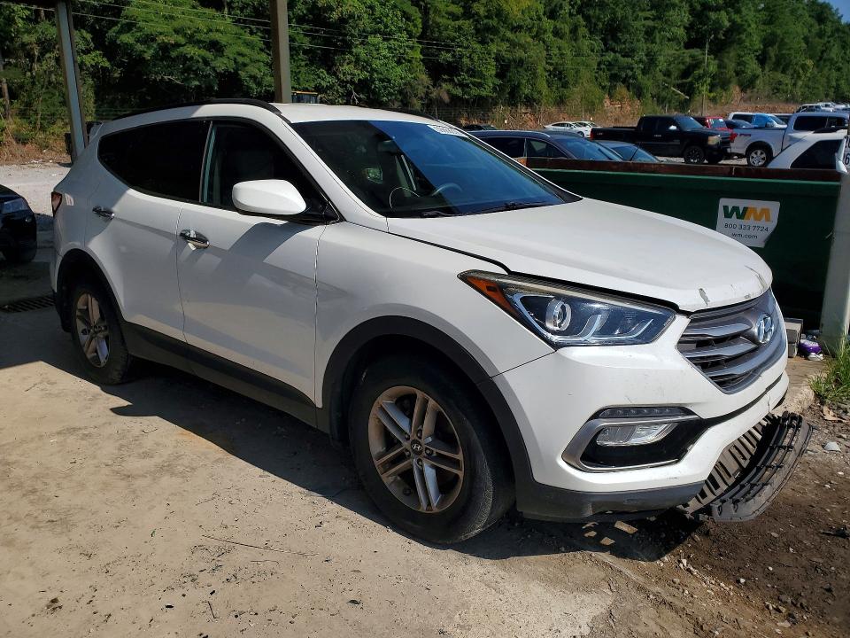 2017 Hyundai Santa fe VIN 5XYZU3LB2HG426109 COPART salvage auction — FRONT END, Mt - Certificate Of Title (P), sold $2,800 on 2026-07-28 (photo 4)