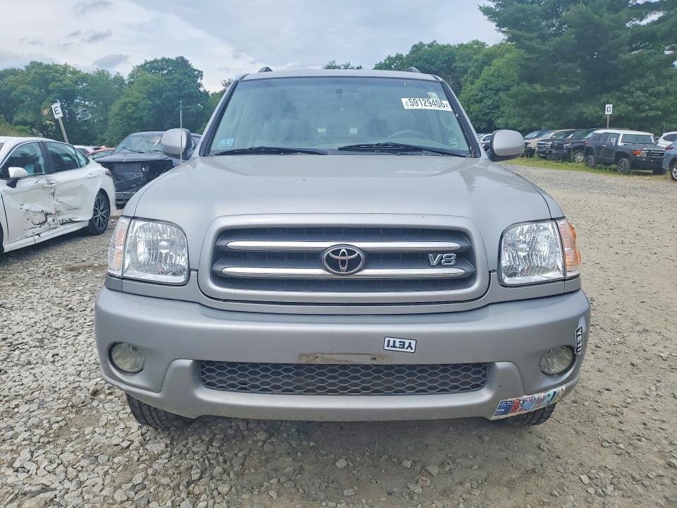 2004 Toyota Sequoia VIN 5TDBT48A54S227790 COPART salvage auction — MINOR DENT/SCRATCHES, MA - CERTIFICATE OF TITLE (P), sold $875 on 2026-07-29 (photo 5)