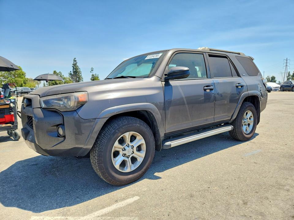 2016 Toyota 4runner VIN JTEZU5JR6G5147048 COPART salvage auction — BURN, CA - SALVAGE CERTIFICATE, sold $150 on 2026-07-30 (photo 1)