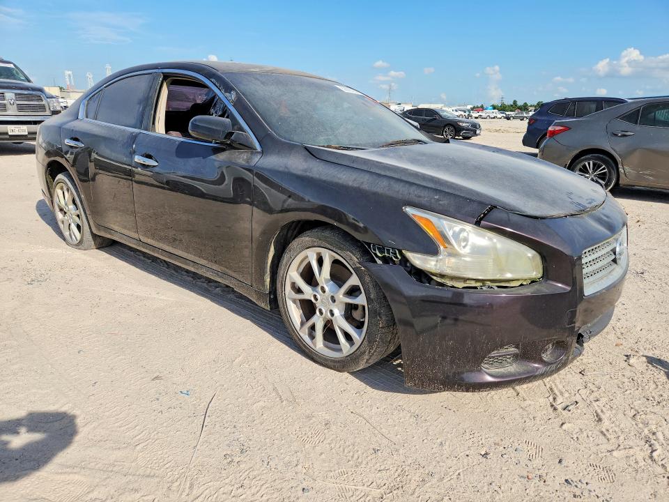 2014 Nissan Maxima VIN 1N4AA5AP2EC497140 COPART salvage auction — FRONT END, Tx - Cert Of Title-Rebuilt Salvage, sold $350 on 2026-07-10 (photo 4)