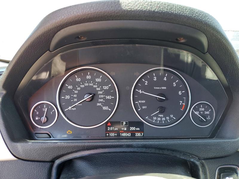 2012 BMW 3er VIN WBA3C1C56CF434133 COPART salvage auction — NORMAL WEAR, Ca - Dis/Dlr/Exp Only Clean Title, sold $10 on 2026-07-16 (photo 9)