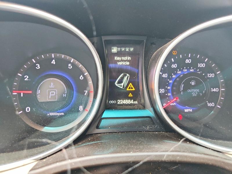 2014 Hyundai Santa fe VIN KM8SR4HF1EU056894 COPART salvage auction — SIDE, Tx - Certificate Of Title, sold $1,900 on 2026-07-25 (photo 9)